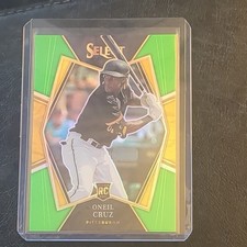 2022 Panini Select Premier Level Neon Green Prizm 37/99 Oneil Cruz #101 00d2