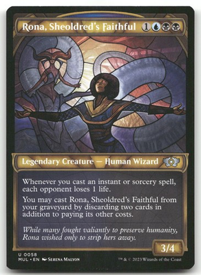#ad Rona Sheoldred#x27;s Faithful #58 NM March of the Machine MUL Magic MTG $1.99