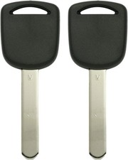 Replacement for New Uncut Transponder V Chip Ignition Car Key 2 Pack