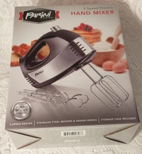 Parini 5 Speed Electric Hand Mixer Home Decor Kitchen Cooking Equipment tblbx1