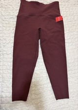 Spanx Contour Rib 7/8 Leggings Bitter Cocoa Size XL NWT 98