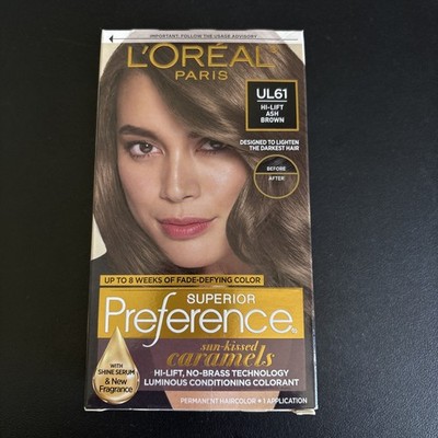 L'Oreal Superior Preference Permanent Hair Color UL61 Hi-Lift Ash Brown New