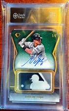 2024 Topps Diamond Icons Anthony Volpe 1/1 Logo Patch Auto Yankees RC? MLB Logo
