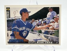 1995 Collectors Choice Shawn Green Silver Signature #144 Toronto Blue Jays