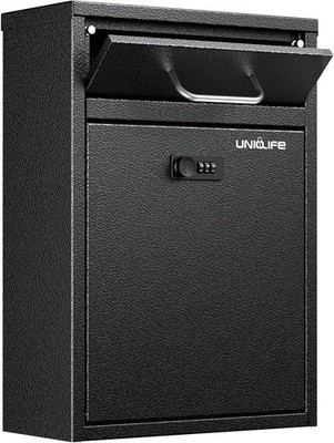 Uniclife Wall Mount Mailboxes w/ Combination Lock, Wall Box for Outside, Locking