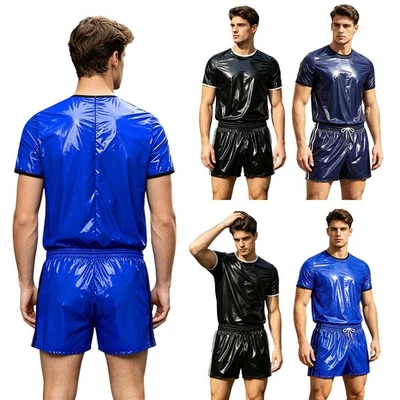 Herren Trainingsanzug Reisen Outfits Clubwear Set Sportbekleidung Mit Shorts - Bild 1 von 3
