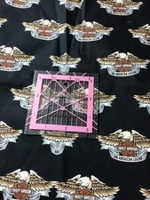 Custom Made, 1 Yard HARLEY DAVIDSON HD Motorcycle Cotton Fabric 36 x 56