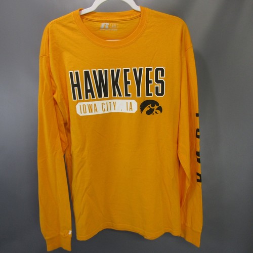 Russell Hawkeyes Iowa City Langarm Grafik T-Shirt L Herren Größe Large - Bild 1 von 6