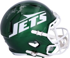 Braelon Allen New York Jets Autographed Riddell 2024 Speed Replica Helmet