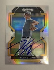 Tyler Stuart SIGNED 2022 Panini Prizm Draft Picks SILVER PRIZM #PDP179 IP AUTO