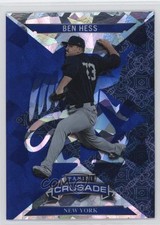 2025 Panini Crusade Crusade Blue Cracked Ice Ben Hess #34 2s2