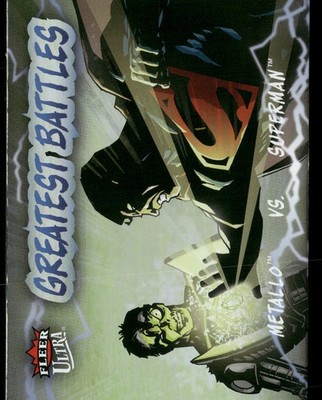 2026 Fleer Ultra Superman #GB-11 Superman vs. Metallo Greatest Battles