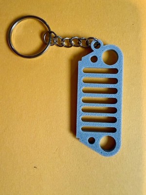 3D Printed Jeep Wrangler Key Chain- Different color options available