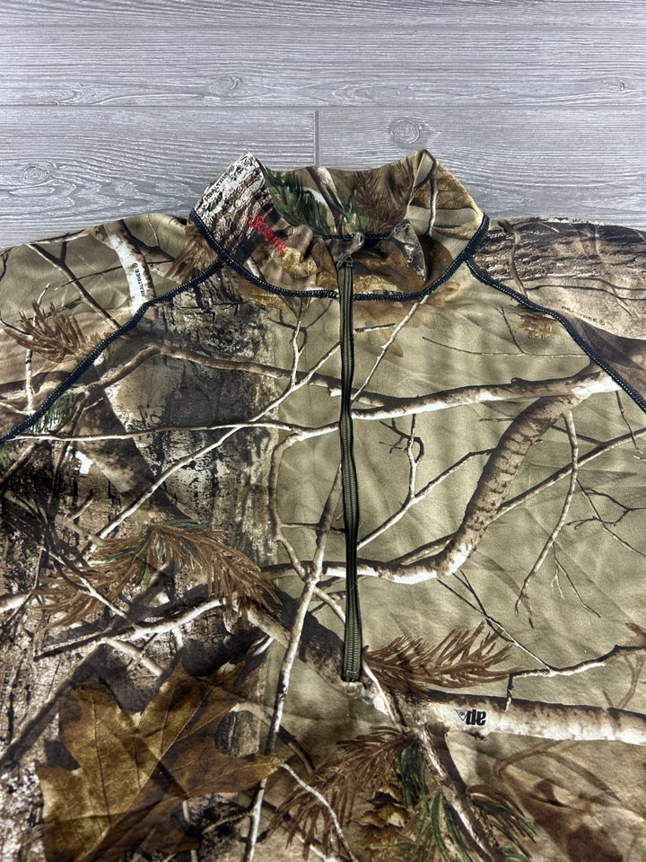 Scent Lok Size Large Realtree Camo Hunting Pullover Shirt Jacket 1/4 Zip - Image 3 of 4