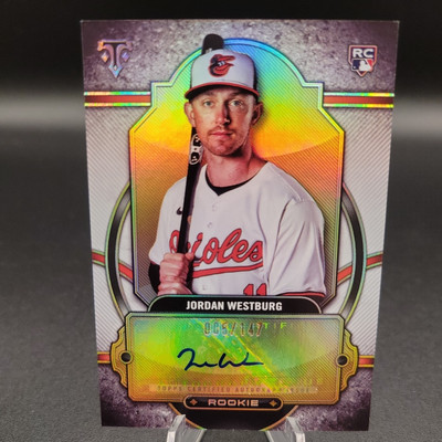 2024 Topps Triple Threads Jordan Westburg RC AUTO #RA-WEST ORIOLES 5/147