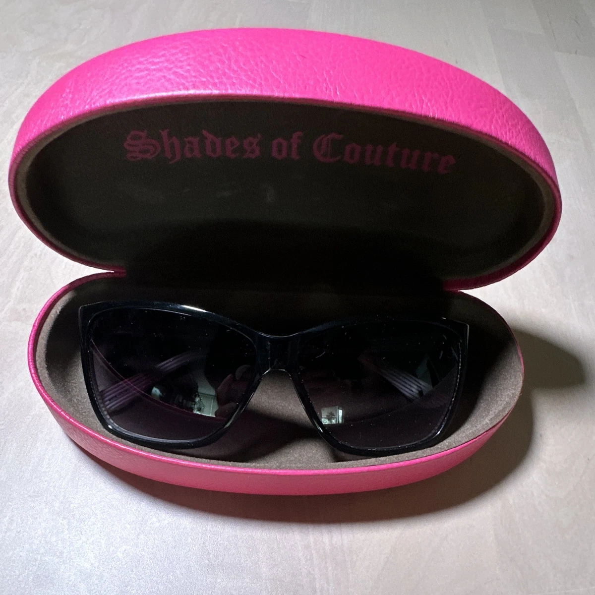 Juicy Couture Dorie Oversized Sunglasses Black Clear Rhinestone NWT SEE INFO Juicy Couture JU 635/G/S Sunglasses - main image 4