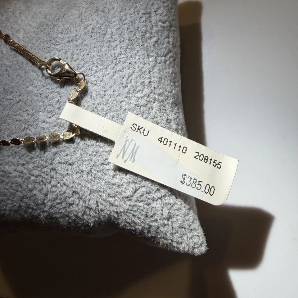 LANA 珠宝 14k 黄金钻石镶嵌手链“N” — 第 4/4 张图片