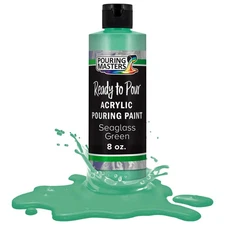 Pouring Masters Seaglass Green 8-Ounce Bottle Water-Based Acrylic Pouring Paint
