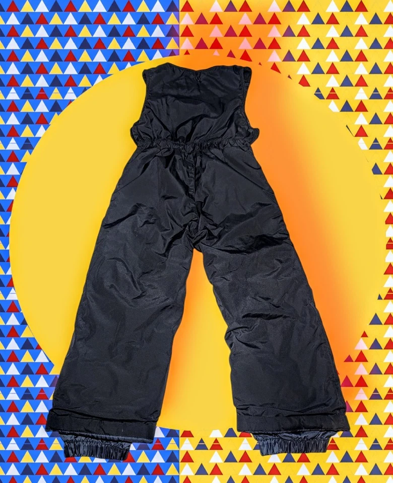 Mono con tirantes BLANCO SIERRA aislado NIEVE tobogán negro polar JUVENTUD talla 4 UNISEX Foto 2 de 4