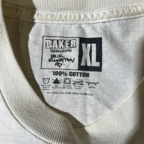 Vintage Baker Skateboards Erik Ellington Original 2000’s T Shirt Men's XL White - Picture 3 of 8