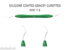 Dental Mini 7/8 Silicone Coated Gracey Curette Periodontal Dentist Scaler CE