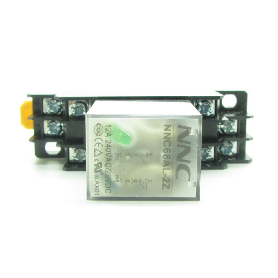 Premium and Reliable 12V DC Coil Power Relay LY2NJ DPDT 8 Pin HH62P JQX