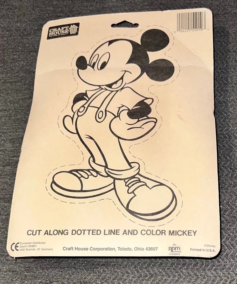 Vintage 1985 Disney CHARACTER CRAYONS sealed MICKEY DONALD PLUTO MINNIE & DAISY - Image 2 of 2