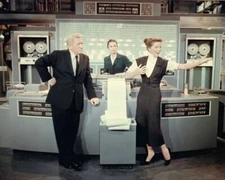 Desk Set 1957 Spencer Tracy Katharine Hepburn With Univac Computer 8x10 PHOTO P
