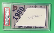BILLY JOHNSON HA CAPITOL OF BASEBALL SERIES 2 AUTO 21/25 PSA/DNA AUTHENTIC
