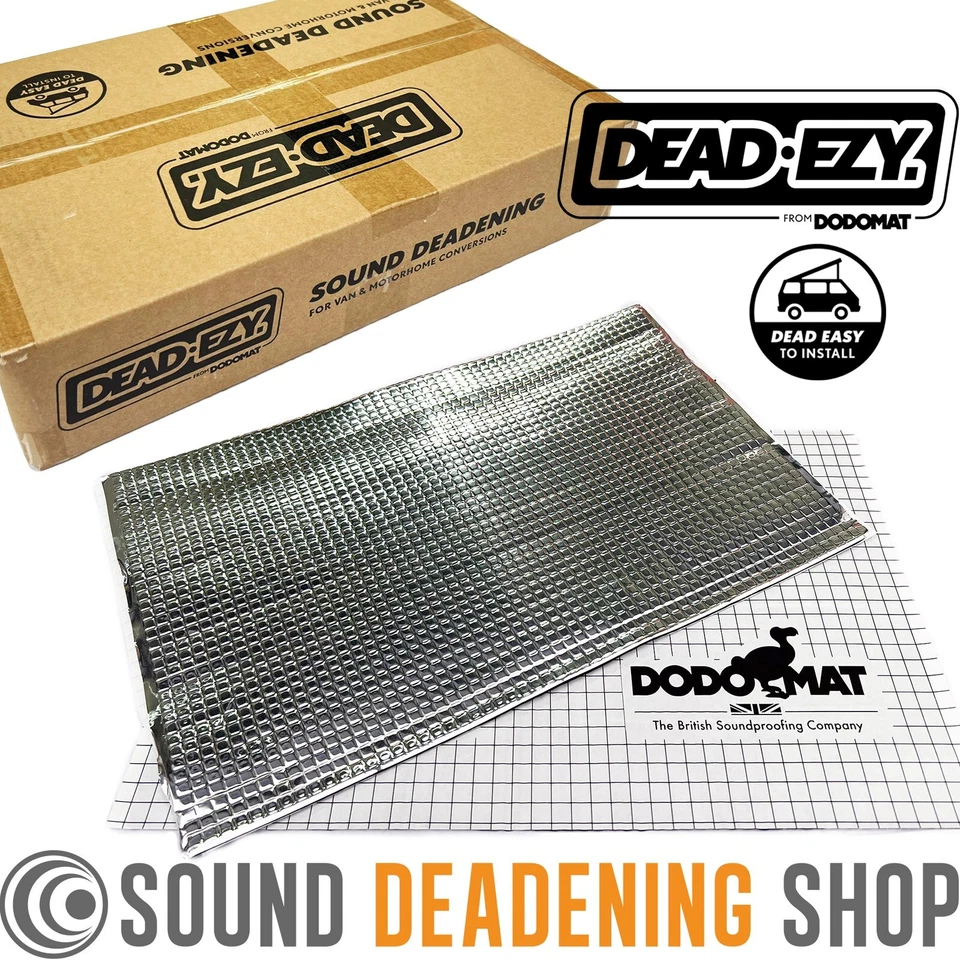 Sound Deadening Dodo Mat DEAD-EZY 40 Sheets 40sq.ft Car Van Vibration Proofing