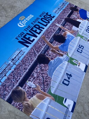  New Large Corona Beer Football ANTI SLIP Indoor / Outdoor Rug Mancave Carpet