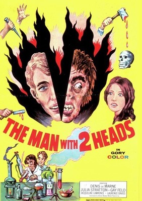 The Man with Two Heads,New DVD, Janis Servals,Raymond Cross,Laurence Davies,Jenn
