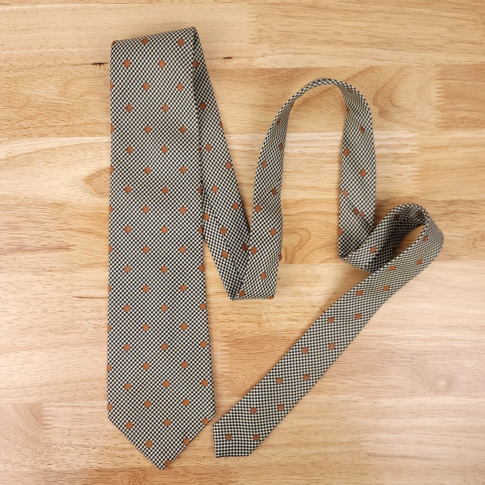 Corbata de seda Banana Republic geométrica punteada hecha en Italia Foto 2 de 4