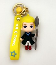 Harry Potter Darco Malfoy keychain bag charm keyring wand hermornie  