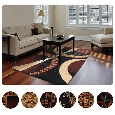Modern Contemporary Geometric Area Rug Runner Accent Mat Carpet