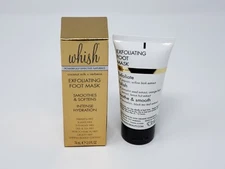 Whish Coconut Milk + Verbena Exfoliating Foot Mask 2.5 oz /  74 ml Full Size 