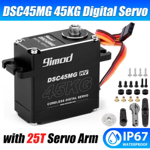 Mini Digital Servo High Torque - Waterproof Metal Gear Servo 105g 6~8.4V DSC45MG - Picture 1 of 10