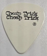 ONLY ONE! VERY RARE CHEAP TRICK RICK NIELSEN 1st GUITAR PICK 77/78 BONE WHITE