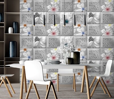 3D Petal Tiles ZHUA8363 Wallpaper Wall Murals Removable Self-adhesive Ann