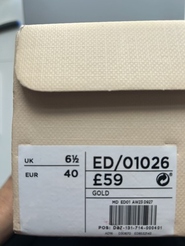 Next Signature Gold Sandal Size 6.5 - Picture 6 of 6