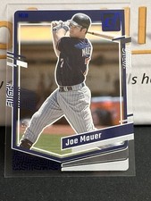 2023 Panini Chronicles Clearly Donruss Blue #29 Joe Mauer - Twins 14/50 SSP