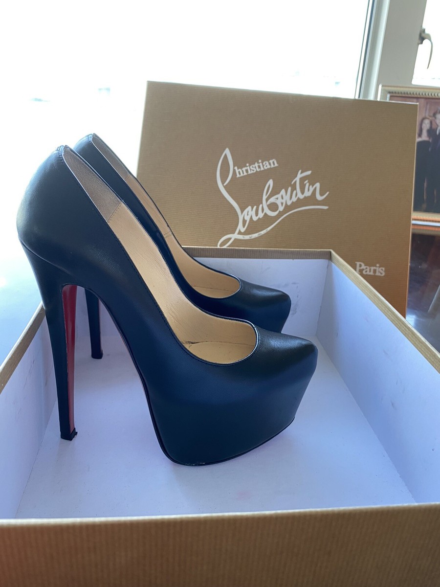 Louboutin Daffodile 160MM Black Kid Leather 36.5 | eBay