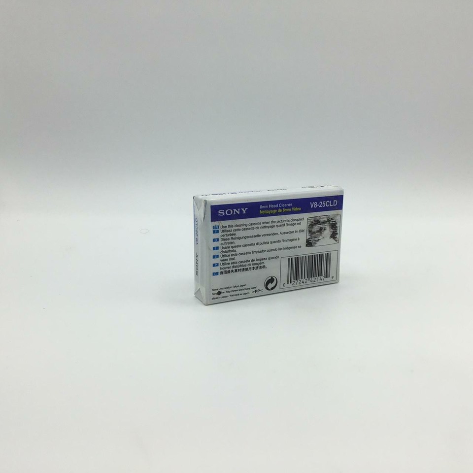 Cassette De Nettoyage SONY HI8 8mm V8-25CLD - Neuve Sous Blister