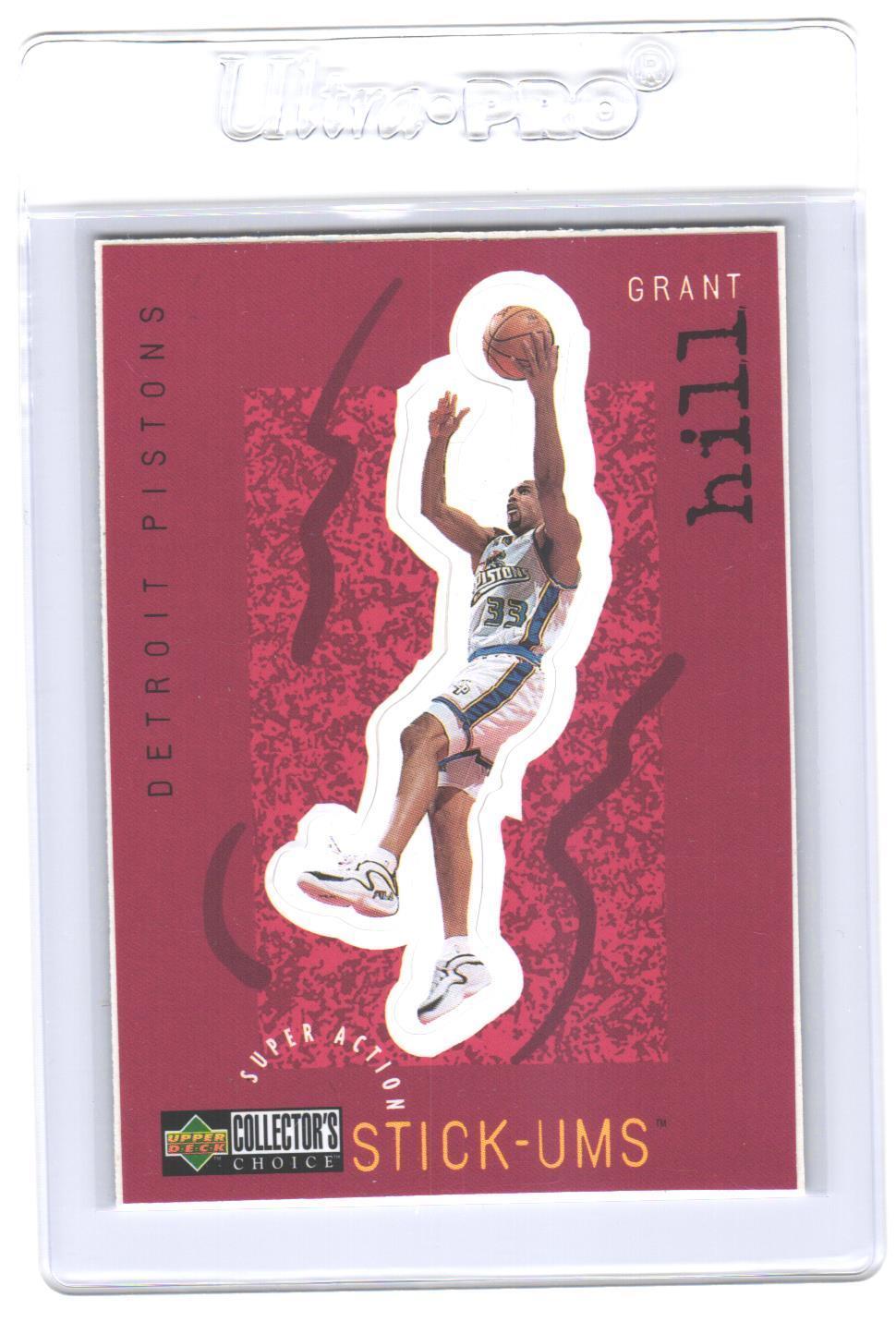 1997-98 Collector's Choice Grant Hill #S8 Super Action Stick 'Ums