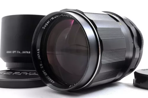 【MINT】PENTAX Super Multi Coated TAKUMAR 135mm F/2.5 MF Lens + Hood JAPAN #4858