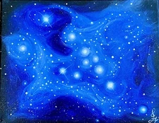 "Taurus" Original Oil Painting constellation zodiac art stars astrological sign