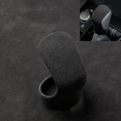 Black Suede Alcantara Shift Knob Handle Trim Cover Fits 14-23 IS250 IS350 IS500