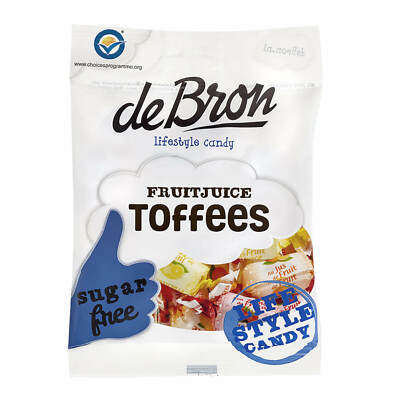 90G De Bron Lifestyle Candy Fruit Juice Toffees Low Carb Low Calorie Sugar Free