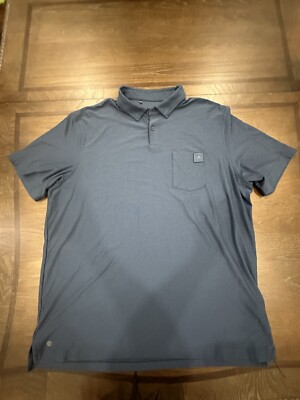 Adidas Go-To Pocket Navy Blue Golf Polo Shirt Performance Men's XL San Diego CC