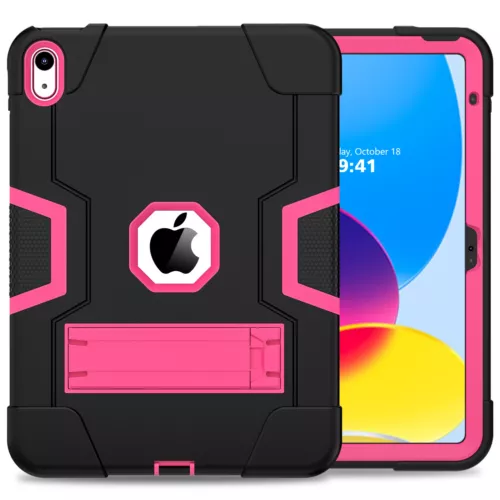 For iPad 9th 8th 7th Gen 10.2 Shockproof Heavy Duty Hard Rubber Cover Stand Case - Picture 73 of 122